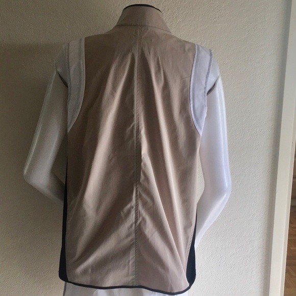 REED REED KRAKOFF Beige, Black & White Zip up Vest - Picture 5 of 8